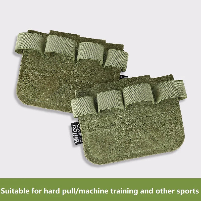 BRXKN Guantes de Entrenamiento – Agarre de Cuero para Levantamiento de Pesas, Dominadas y Gym